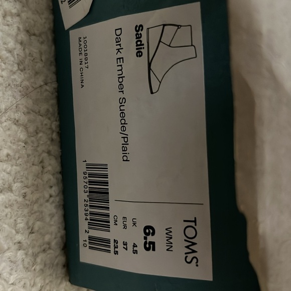 TOMS Brown Sock Wedge Boot, Size 6.5 - Picture 6 of 8